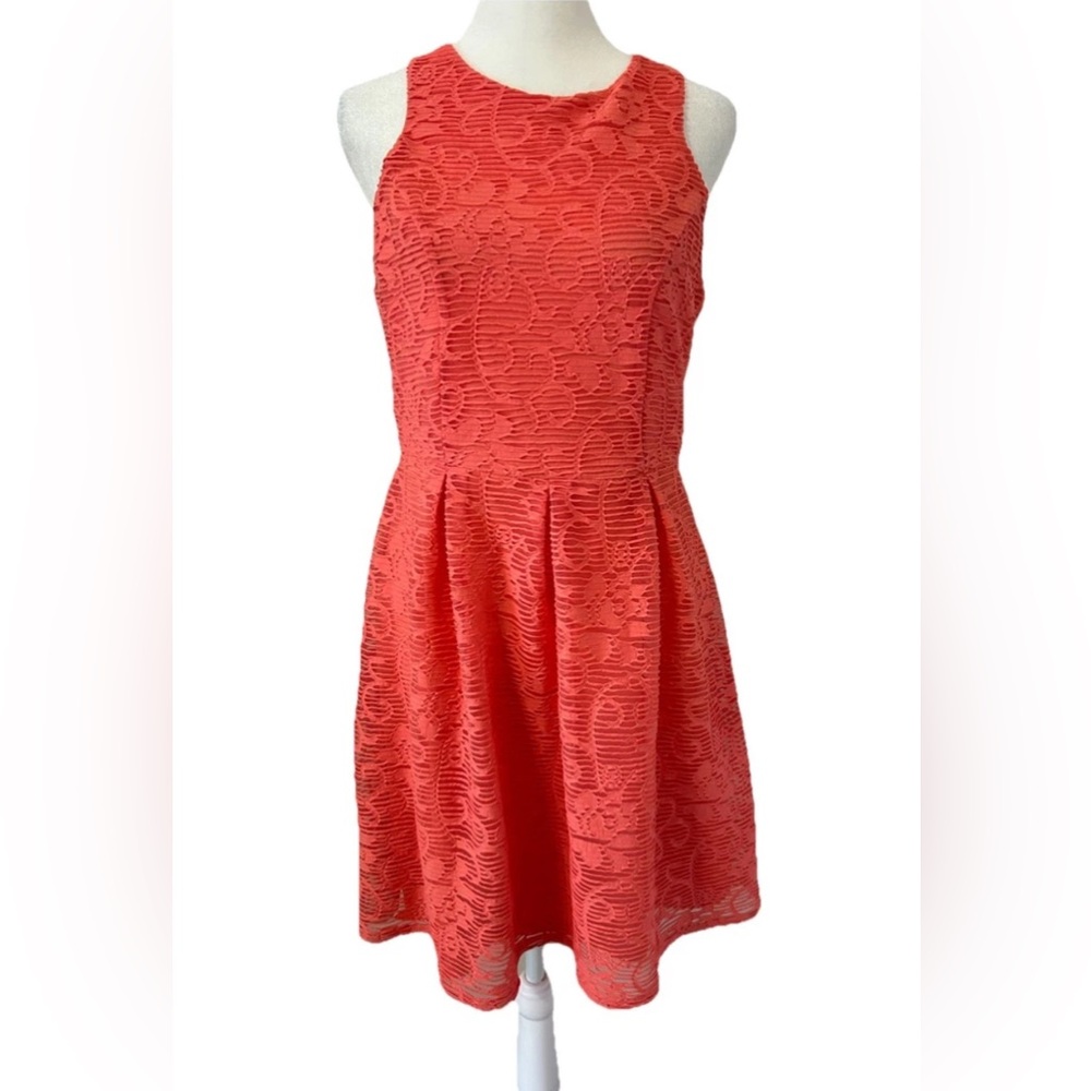 Maurices Coral Sleeveless Lined Fit & Flare Dress